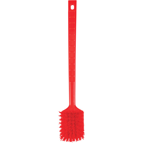 ColorCore Long Handle Brush, Stiff Bristles, 20" Long, Red Seaboard Timber Mart