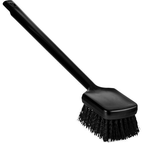 ColorCore Long Handle Brush, Stiff Bristles, 20" Long, Black Seaboard Timber Mart