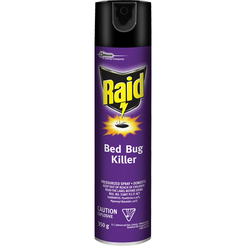 Raid&reg; Bed Bug Killer Insecticide, 350 g, Aerosol Can, Solvent Base Seaboard Timber Mart