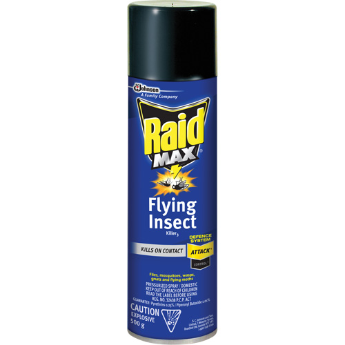 Insecticide contre les insectes volants Raid Max, 500 g, Canette a&eacute;rosol, &agrave; base de solvant Seaboard Timber Mart
