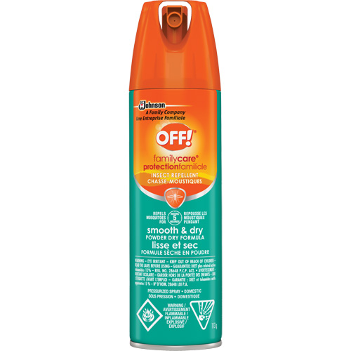 OFF! FamilyCare&reg; Smooth & Dry Insect Repellent, 15% DEET, Aerosol, 113 g Seaboard Timber Mart