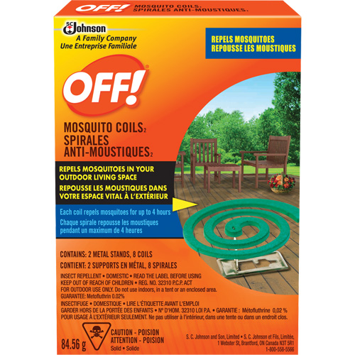 Spirales antimoustiques Off!, Sans DEET, Spirale,  Seaboard Timber Mart