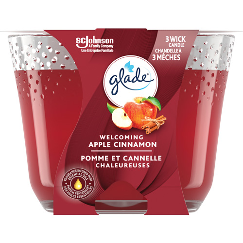 Glade&reg; 3-Wick Candle, Apple Cinnamon Seaboard Timber Mart