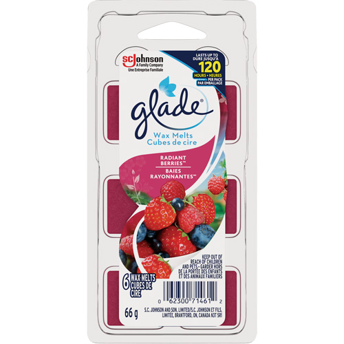 Cubes de cire parfum&eacute;e Glade, Radiant Berries Seaboard Timber Mart