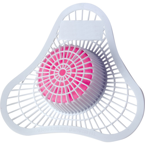 Tamis d'urinoir avec bloc non para Health Gards Seaboard Timber Mart