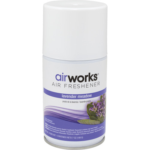 AirWorks&reg; Metered Air Fresheners, Lavender Meadow, Aerosol Can Seaboard Timber Mart