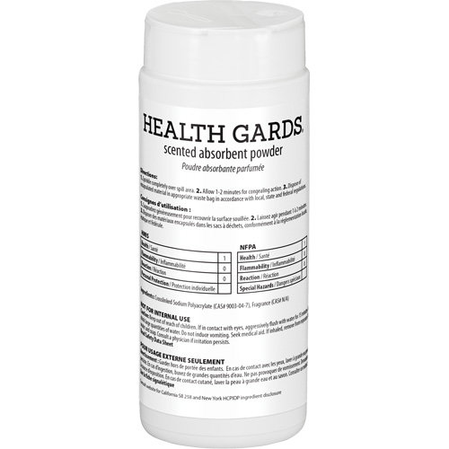 Poudre absorbante parfum&eacute;e Health Gards, 16 oz, Canette Seaboard Timber Mart