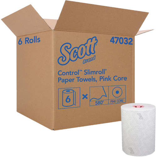 Serviettes Slimroll* de Scott en rouleau dur, 1 pli, Standard, 580' lo Seaboard Timber Mart