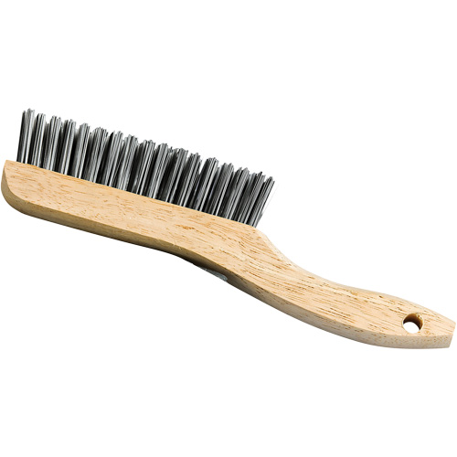 Brosse &agrave; manche en patin, Acier, 4 x 16 rangs de fils, Longueur 9-3/4" Seaboard Timber Mart