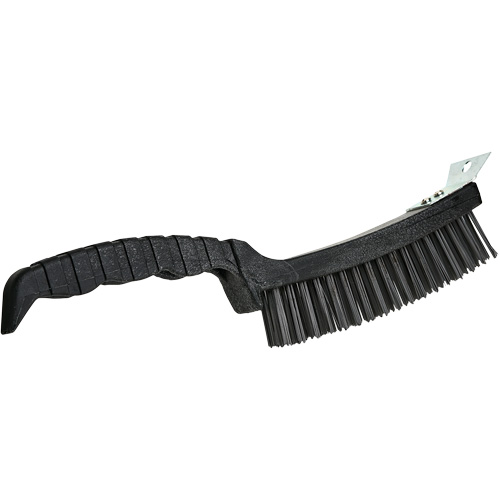 Scratch Brush, Steel, 4 x 17 Wire Rows, 12" Long Seaboard Timber Mart