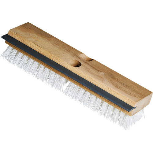 Brosse &agrave; r&eacute;curer utilitaire avec raclette, 11" l, Soies Polypropyl&egrave;ne, Blanc Seaboard Timber Mart