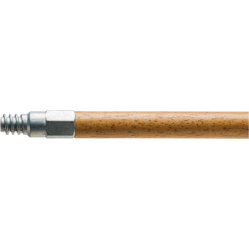 Handle with Metal Tip, Wood, ACME Threaded Tip, 15/16" Diameter, 54" Length Seaboard Timber Mart