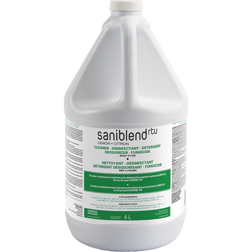 SaniBlend Ready-To-Use Disinfectant & Sanitizer, 4 L, Jug Seaboard Timber Mart