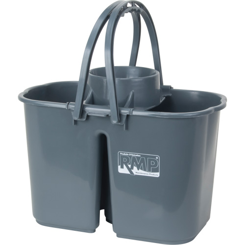 Mop Pail & Wringer, Strainer, 3.75 US Gal.(15 Quart), Grey Seaboard Timber Mart