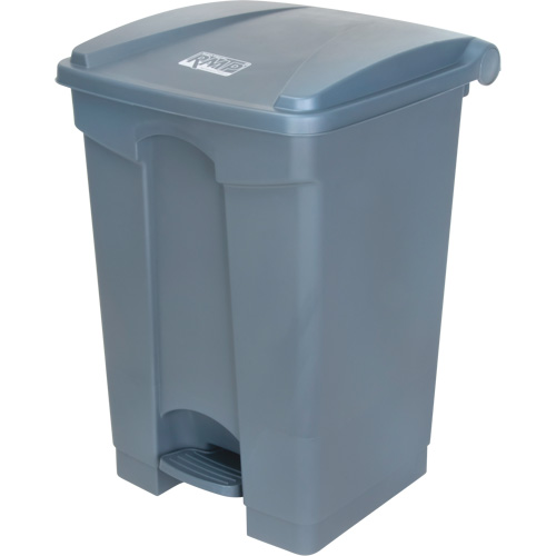 Step-On Garbage Can, Plastic, 12 US gal. Capacity Seaboard Timber Mart