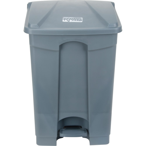 Step-On Garbage Can, Plastic, 12 US gal. Capacity Seaboard Timber Mart