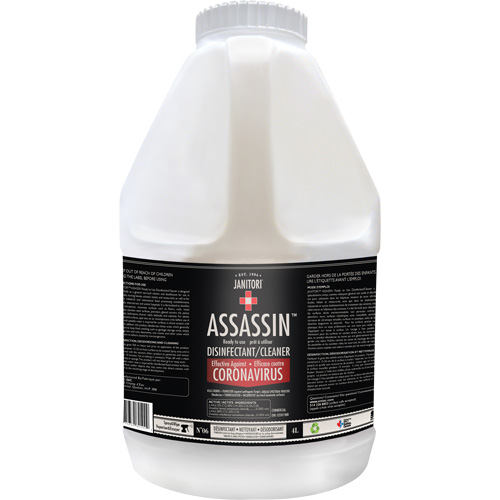 Janitori Assassin Ready-to-Use Disinfectant Cleaner, 4 L, Jug Seaboard Timber Mart