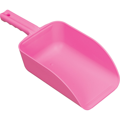 Large Hand Scoop, Plastic, Pink, 82 oz. Seaboard Timber Mart