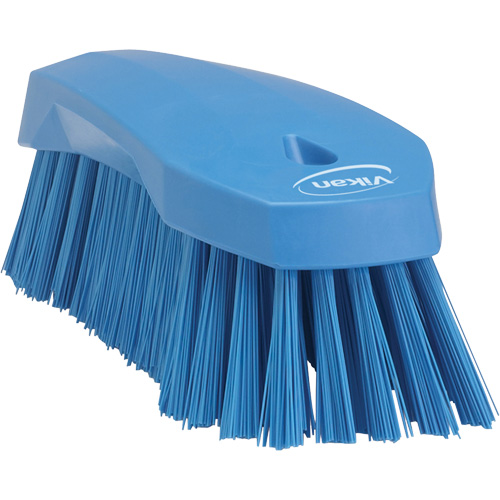 Large Angled Hand Brush, Stiff Bristles, 8" Long, Blue Seaboard Timber Mart