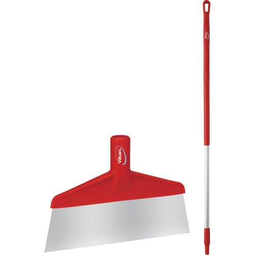 Grattoir &agrave; plancher avec manche, Rouge, 9-3/5" la x 55-9/10" lo Seaboard Timber Mart