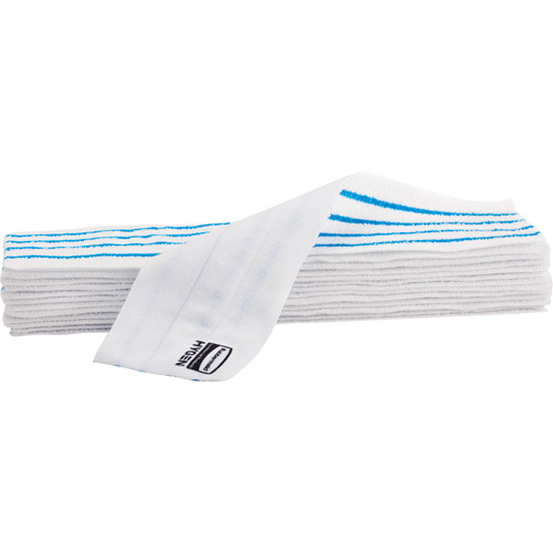 Disposable Mop Pad, Hook and Loop Style, Microfibre, 18" L x 4" W Seaboard Timber Mart