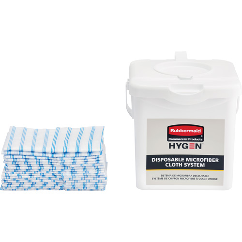 Seau de chargement pour chiffons microfibres, Blanc Seaboard Timber Mart