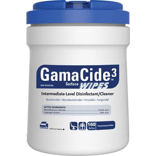 D&eacute;sinfectant pour surfaces multiples GermiCide3, 160 lingettes Seaboard Timber Mart