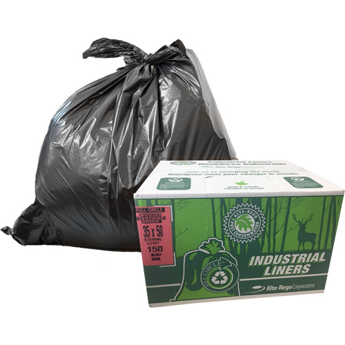 EcoLogo&reg; Garbage Bags, X-Strong, 48" W x 60" L, Clear, 246.05 L (65 Gal.) Capacity Seaboard Timber Mart