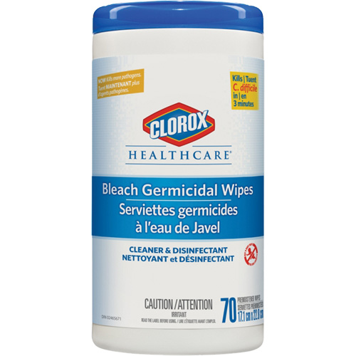 Healthcare&reg; Disinfecting Bleach Wipes, 70 Count Seaboard Timber Mart