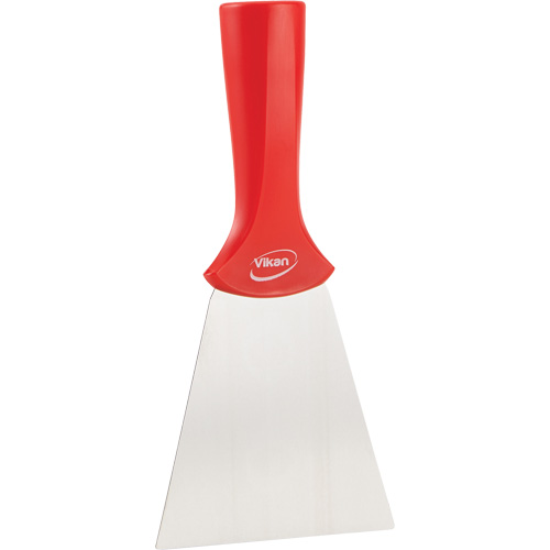 Handle-Mounted Stainless Steel Scraper, Red, 4" W x 8" L Seaboard Timber Mart