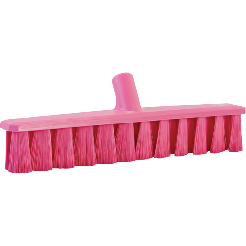 UST Soft Push Broom, Fine Bristles, 15-1/4", Polyester, Pink Seaboard Timber Mart