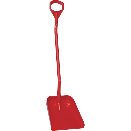 Ergonomic Large Blade Shovel, 51" Length, Plastic, Red Seaboard Timber Mart