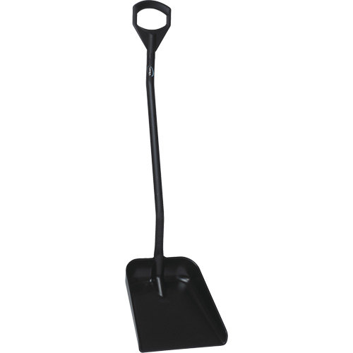 Ergonomic Large Blade Shovel, 51" Length, Plastic, Black Seaboard Timber Mart