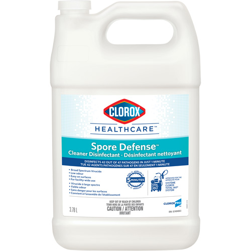 Clorox Healthcare&reg; Spore Defense Cleaner Disinfectant, 3.78 L, Jug Seaboard Timber Mart