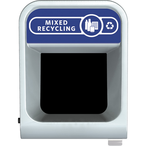 Conteneur pour d&eacute;chets de recyclage m&eacute;lang&eacute;s Configure, Vrac/Bord de rue/De bureau, Acier, 15 gal. US Seaboard Timber Mart