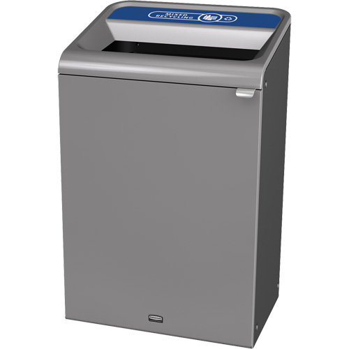 Conteneur pour d&eacute;chets de recyclage m&eacute;lang&eacute;s Configure, Vrac/Bord de rue/De bureau, Acier, 33 gal. US Seaboard Timber Mart