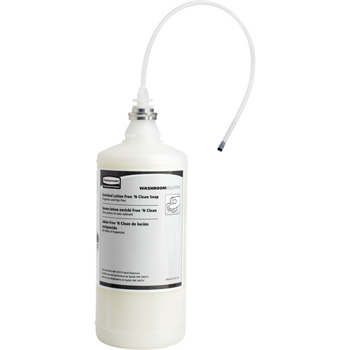 Recharge de savon liquide sans parfum et sans colorant OneShot, Cr&egrave;me, 800 ml, Sans parfum Seaboard Timber Mart