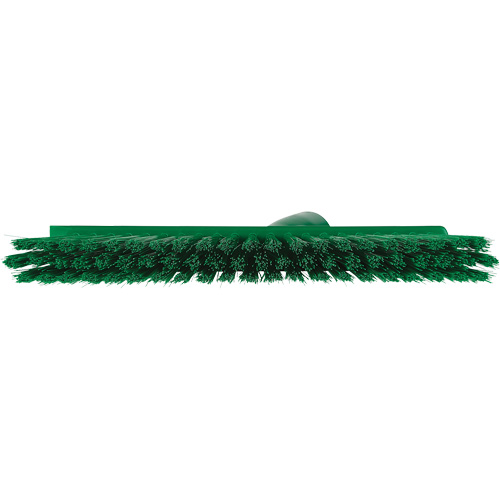 Balai biseaut&eacute; avec pas de vis inclin&eacute;, Crins Moyen, 10", Polyester, Vert Seaboard Timber Mart