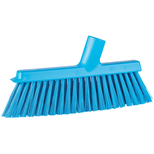 Balai biseaut&eacute; avec pas de vis inclin&eacute;, Crins Moyen, 10", Polyester, Bleu Seaboard Timber Mart