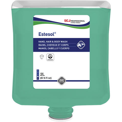 Nettoyant pour les mains, les cheveux et le corps Estesol, 2 L, For&ecirc;t tropicale, Cartouche en plastique Seaboard Timber Mart