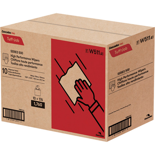 Pro Tuff-Job&reg; High Performance Spunlace Wipers, All-Purpose, 12-1/2" L x 9-1/4" W Seaboard Timber Mart