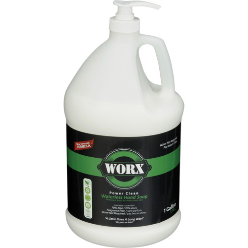 Power Clean Waterless Hand Soap, Liquid, 3.78 L, Unscented Seaboard Timber Mart