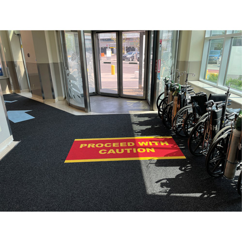 Tapis dentr&eacute;e Supreme Knob, Essuie-pieds/grattoir, 13-5/12' x 75-1/2' x 7/16", Charbon Seaboard Timber Mart