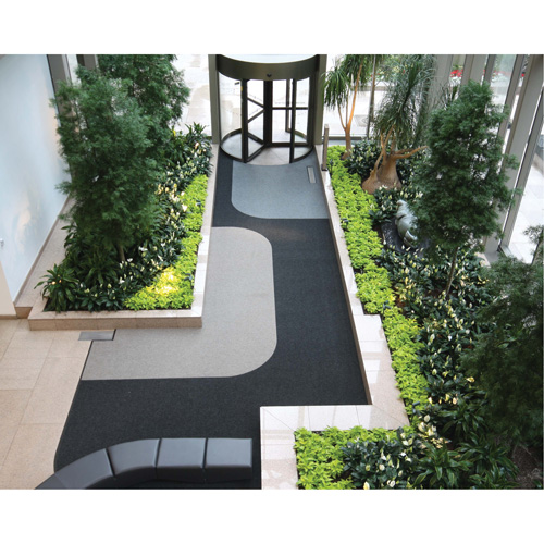 Tapis dentr&eacute;e Supreme Knob, Essuie-pieds/grattoir, 13-5/12' x 75-1/2' x 7/16", Charbon Seaboard Timber Mart