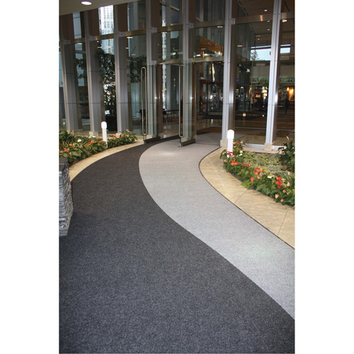 Tapis dentr&eacute;e Supreme Knob, Essuie-pieds/grattoir, 13-5/12' x 75-1/2' x 7/16", Charbon Seaboard Timber Mart