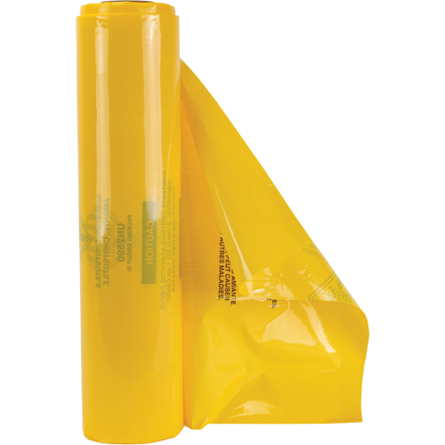 Hazardous Waste Liners, Asbestos, 40" L x 26" W, 3 mils Seaboard Timber Mart