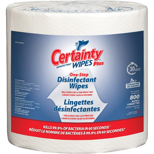 Plus Disinfectant Wipes, 7-9/10" x 5-9/10", 800 Count Seaboard Timber Mart