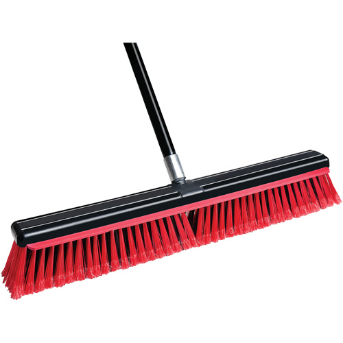 Squeegee Broom with Handle, 24", Medium, PVC Bristles Seaboard Timber Mart