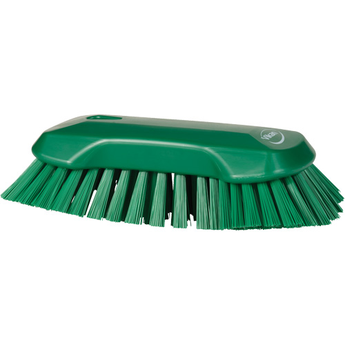 Hand Brush, Extra Stiff Bristles, 9-1/10" Long, Green Seaboard Timber Mart
