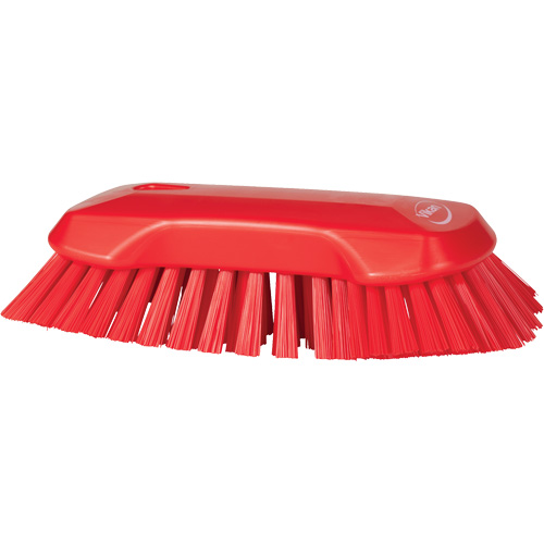 Brosse &agrave; main, Soies Tr&egrave;s ferme, Longueur de 9-1/10", Rouge Seaboard Timber Mart